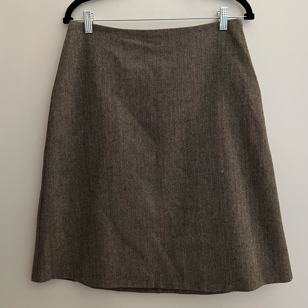 Geoffrey Beene Sport Wool Blend A Line Skirt Size 6